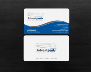 Diseño de Tarjeta de Presentación por chandrayaan.creative para SOLVENTPARTS | Diseño: #14723275