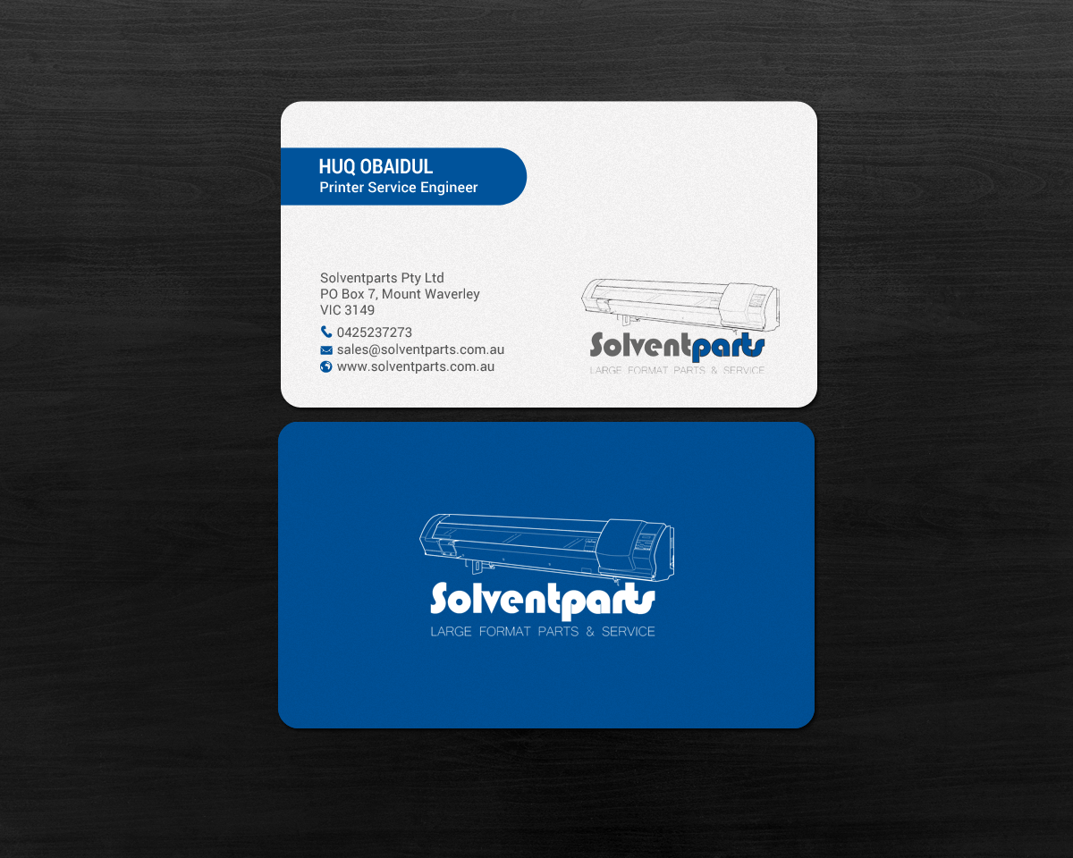 Diseño de Tarjeta de Presentación por chandrayaan.creative para SOLVENTPARTS | Diseño #14723318