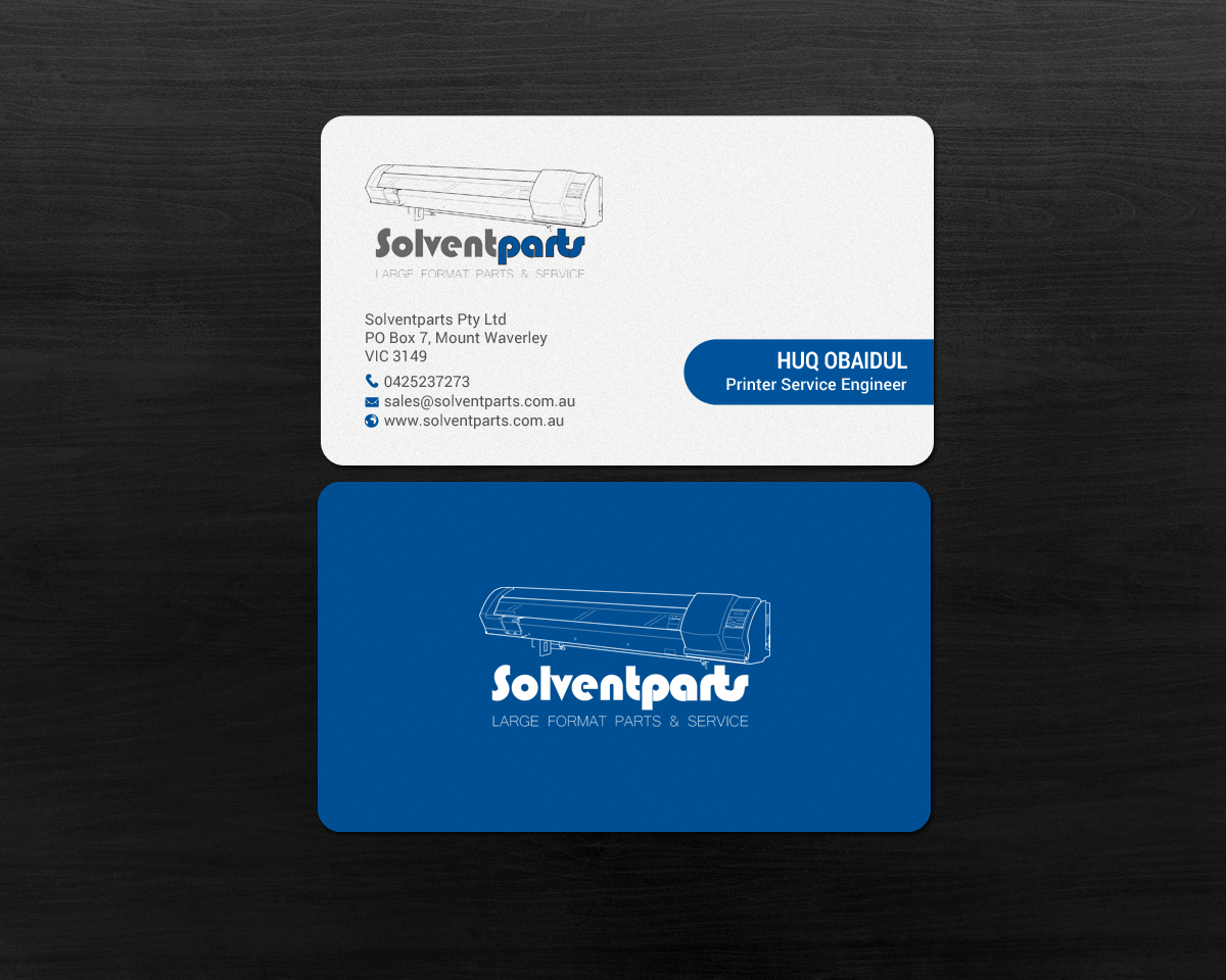 Diseño de Tarjeta de Presentación por chandrayaan.creative para SOLVENTPARTS | Diseño #14723319