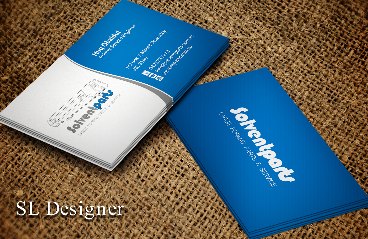 Business Card Design by SL Designer for SOLVENTPARTS | Design #14714550