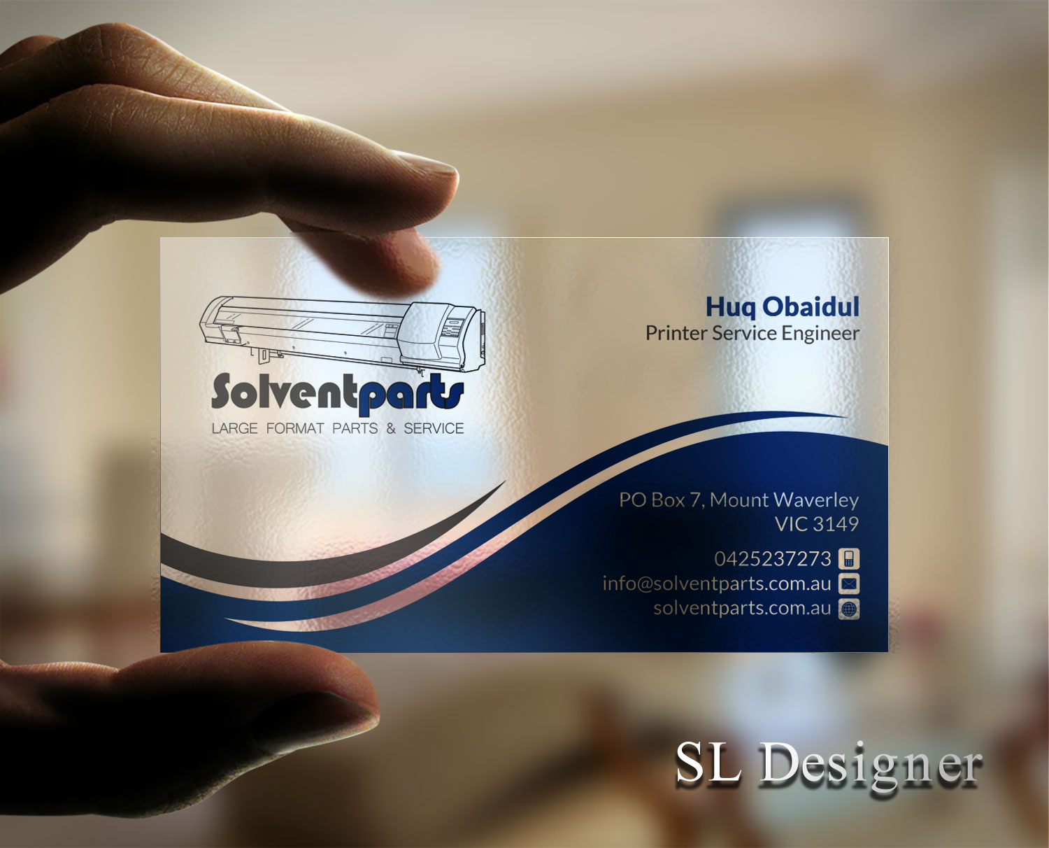 Business Card Design by SL Designer for SOLVENTPARTS | Design #14714565