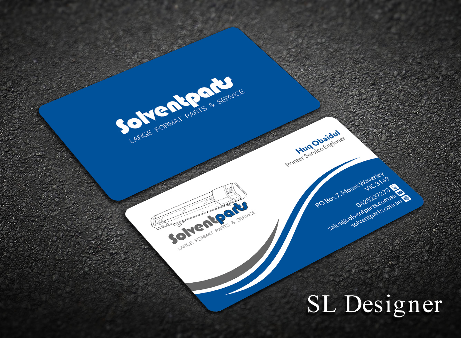 Business Card Design by SL Designer for SOLVENTPARTS | Design: #14746782
