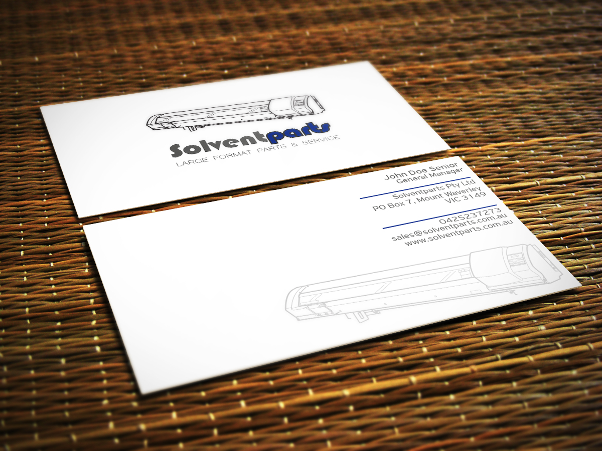 Business Card Design by Ivory NS for SOLVENTPARTS | Design #14761793