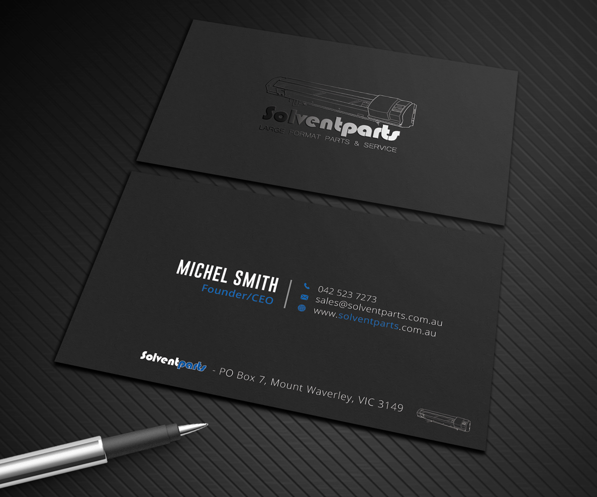 Diseño de Tarjeta de Presentación por Graphic Flame para SOLVENTPARTS | Diseño #14735174