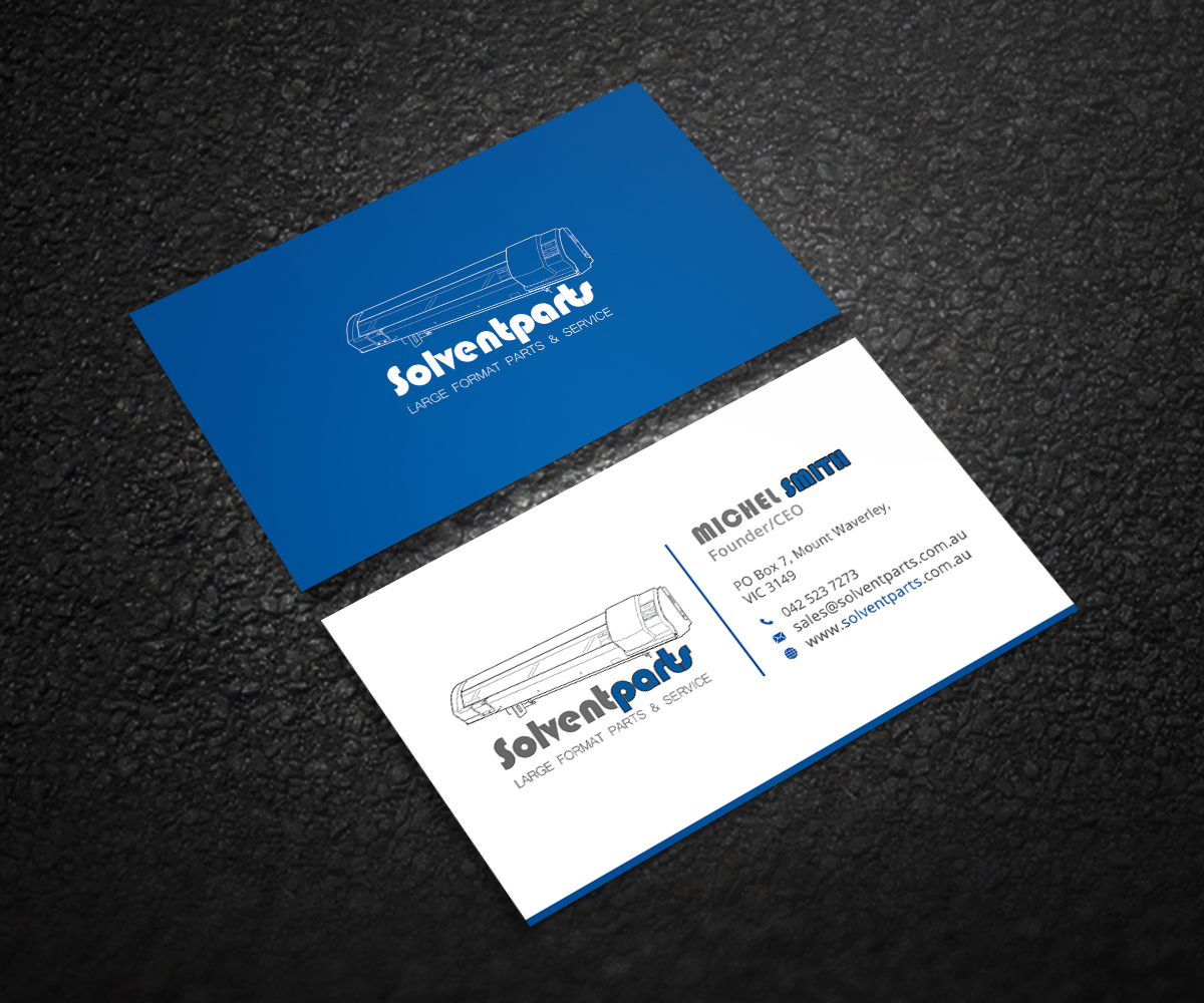 Diseño de Tarjeta de Presentación por Graphic Flame para SOLVENTPARTS | Diseño #14735176