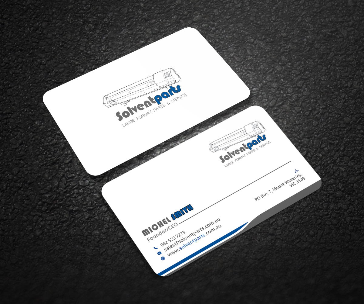 Business Card Design by Graphic Flame for SOLVENTPARTS | Design #14735186