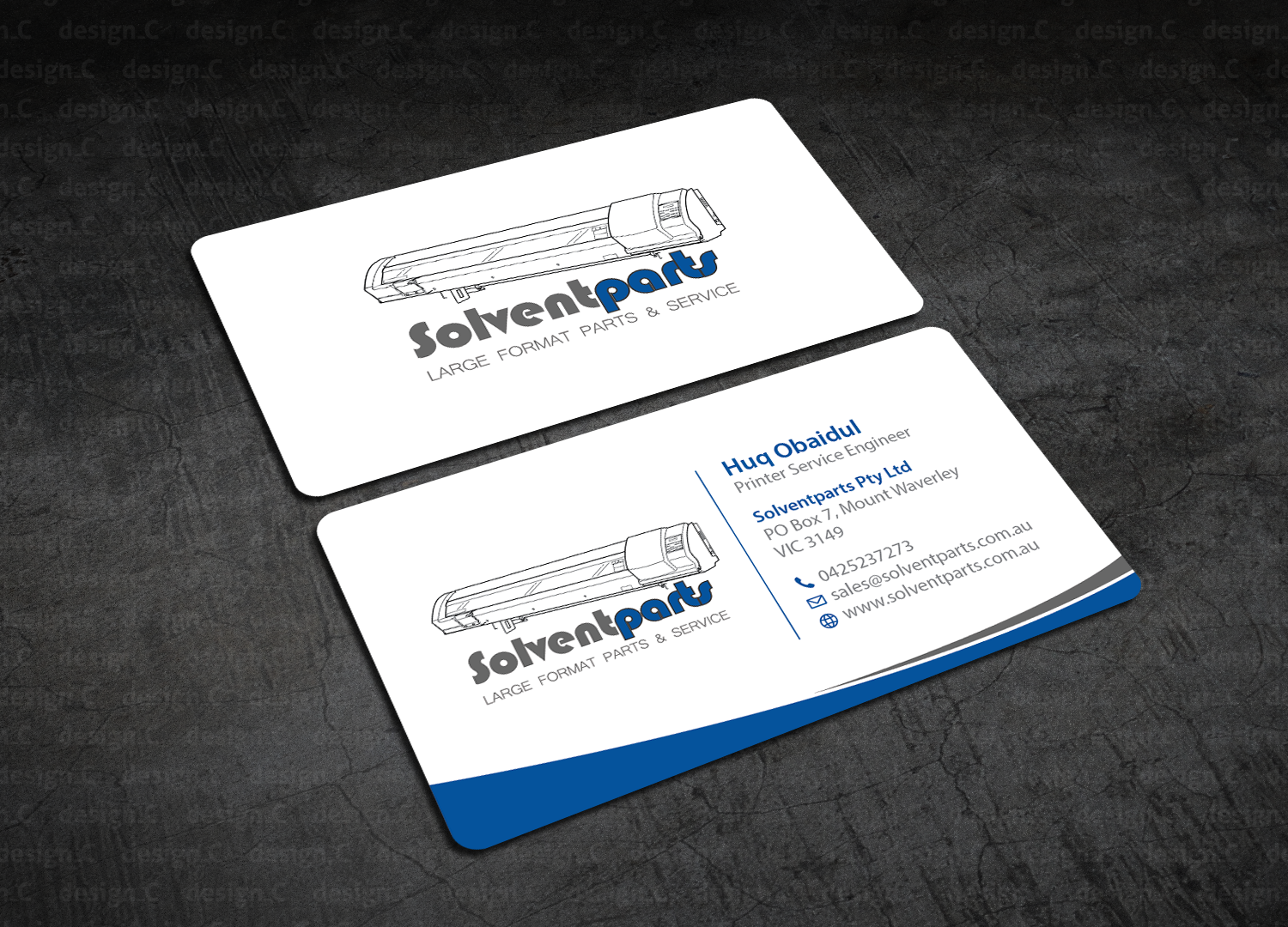 Business Card Design by design_C. for SOLVENTPARTS | Design #14726207