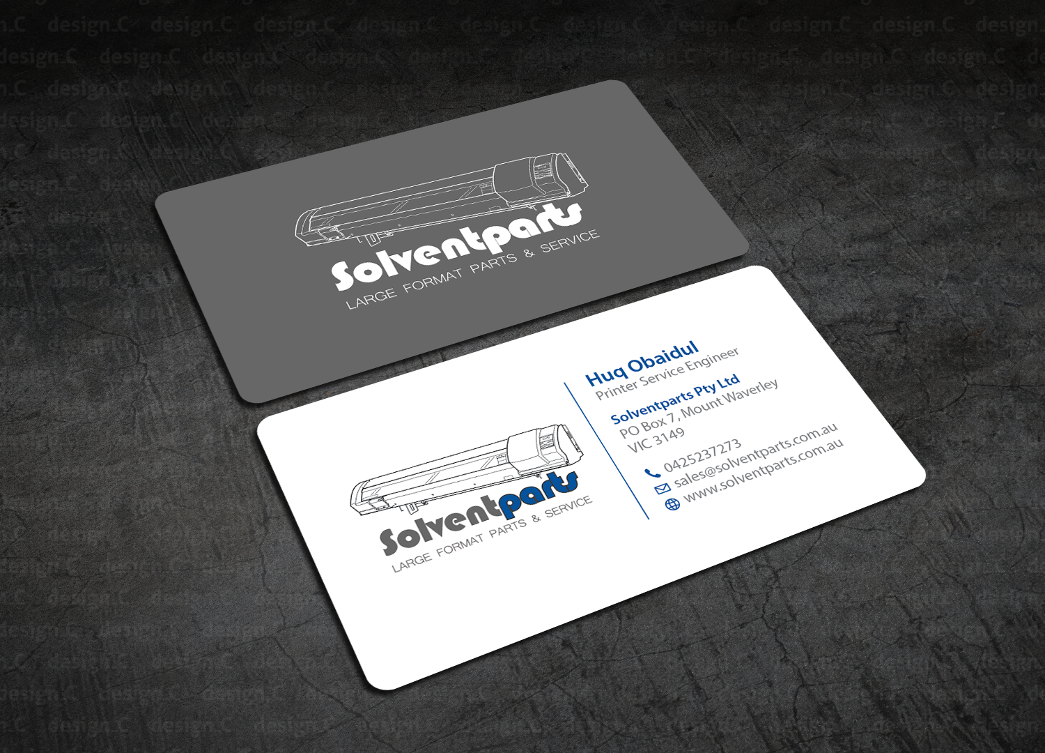 Design de Carte de Visite par design_C. pour SOLVENTPARTS | Design #14726243