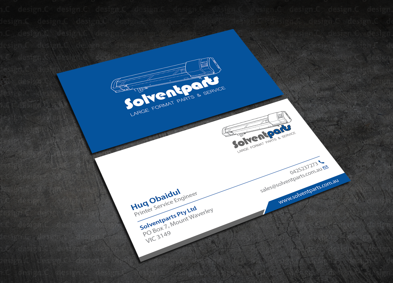 Design de Carte de Visite par design_C. pour SOLVENTPARTS | Design #14726263