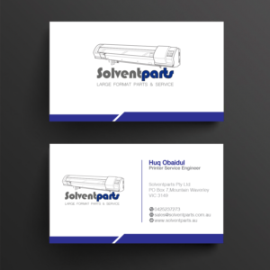 Business Card Design by HR KHAN for SOLVENTPARTS | Design: #14725988