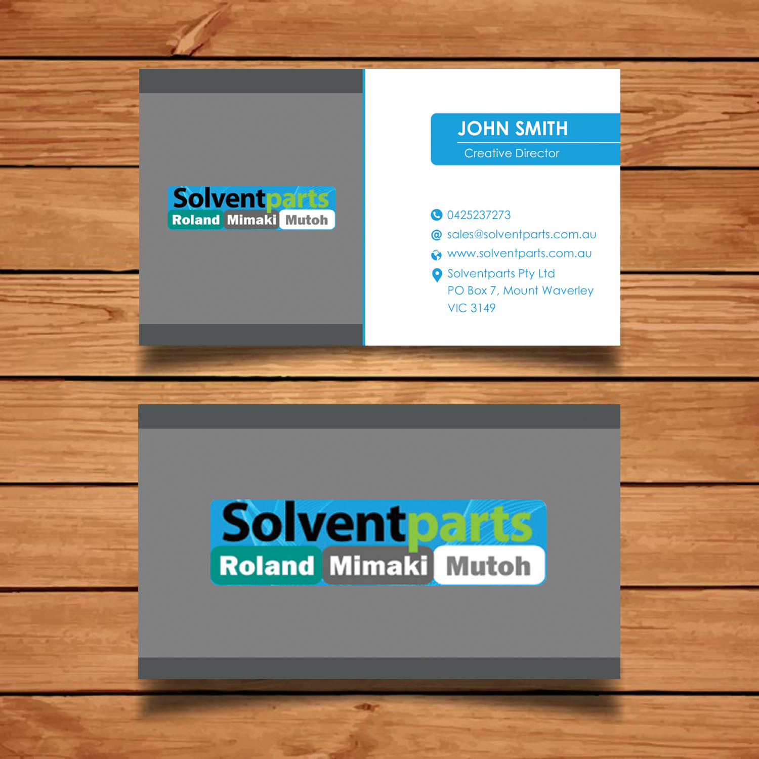 Business Card Design by Alamin Shaikh for SOLVENTPARTS | Design #14761004