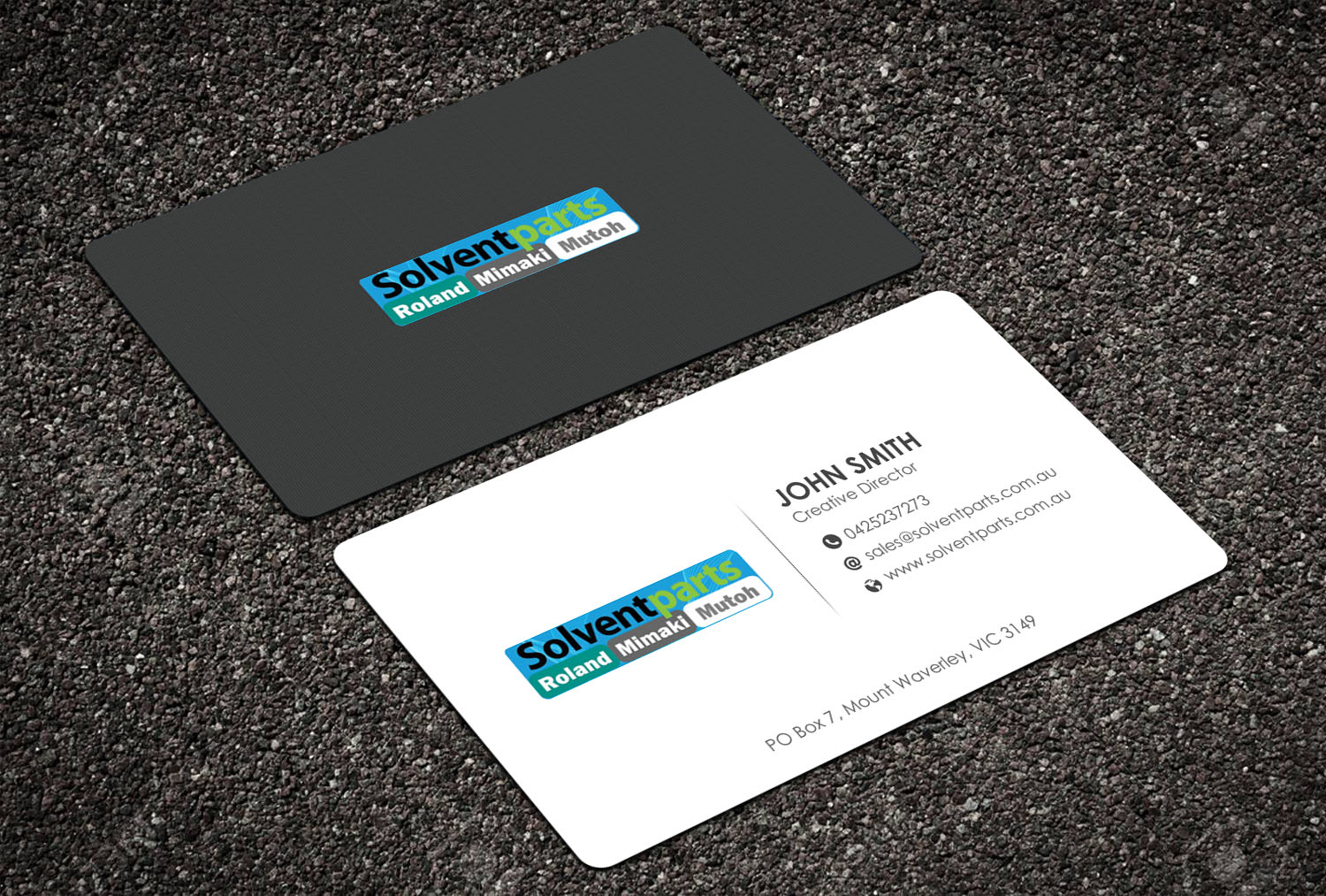 Business Card Design by Alamin Shaikh for SOLVENTPARTS | Design #14761009
