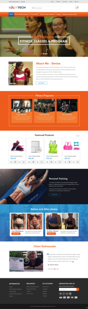 Diseño Web por pb para Bodytech (aust) Pty ltd  | Diseño: #14736919