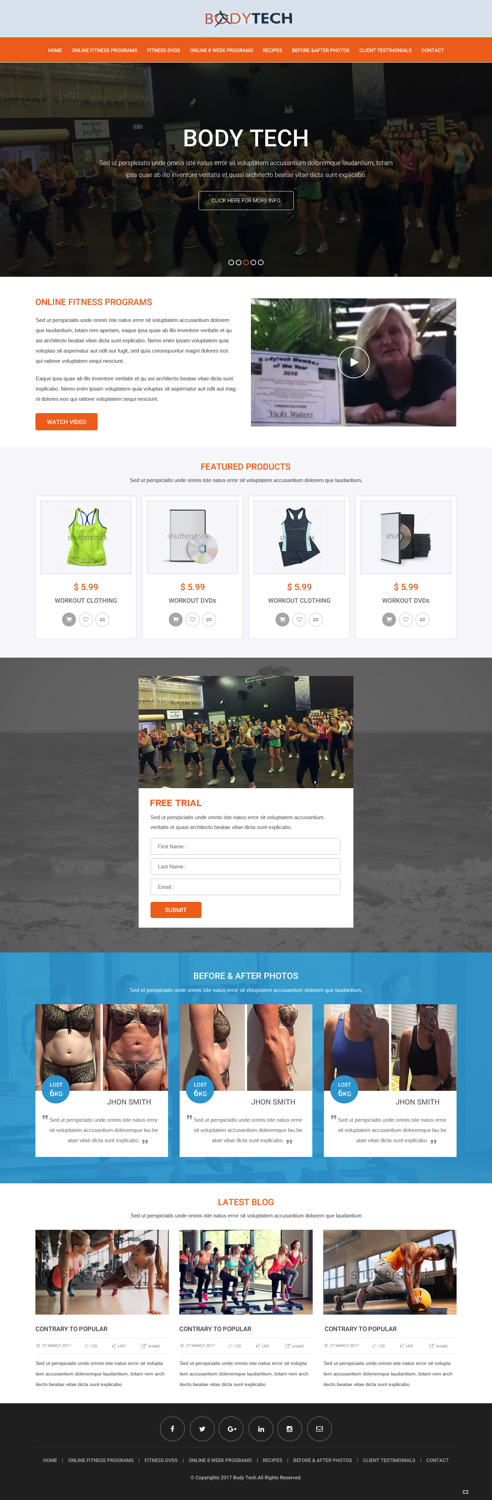 Web Design by pb for Bodytech (aust) Pty ltd  | Design #14736929
