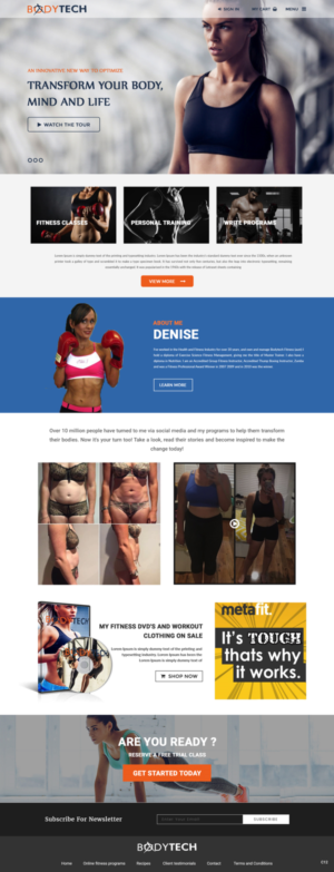 Diseño Web por pb para Bodytech (aust) Pty ltd  | Diseño: #14736931