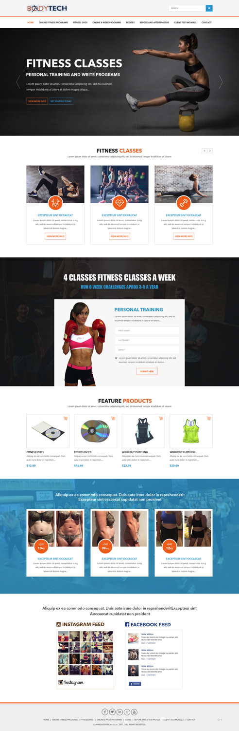 Web Design by pb for Bodytech (aust) Pty ltd  | Design #14746846