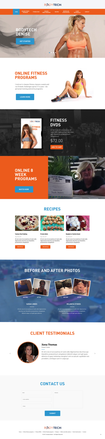 Web Design by pb for Bodytech (aust) Pty ltd  | Design #14746847
