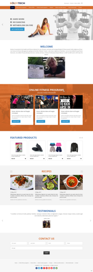 Diseño Web por pb para Bodytech (aust) Pty ltd  | Diseño: #14746849