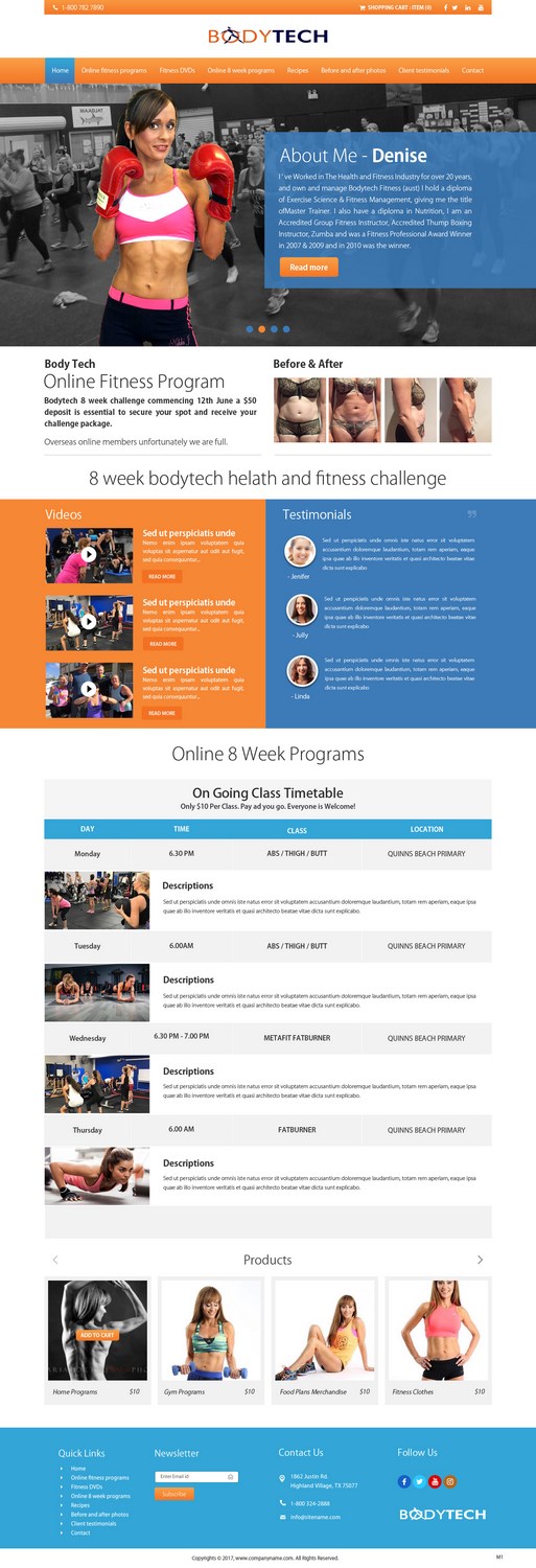 Web Design by pb for Bodytech (aust) Pty ltd  | Design #14923353