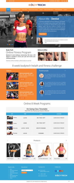 Diseño Web por pb para Bodytech (aust) Pty ltd  | Diseño: #15032431
