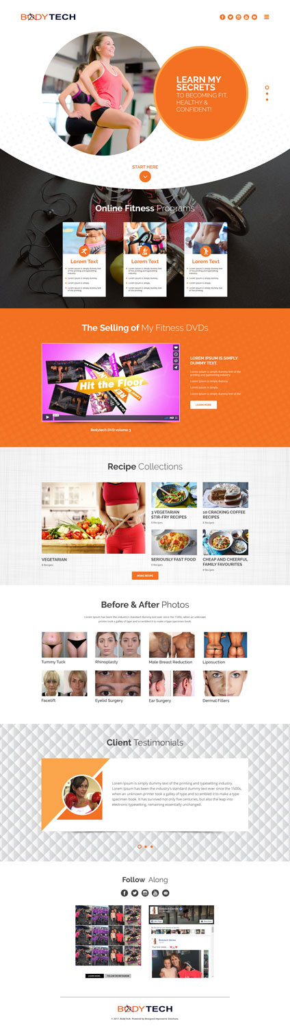 Web Design by Impressive Sol for Bodytech (aust) Pty ltd  | Design #14744973