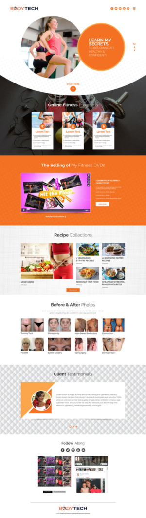 Web Design by Black Stallions Impressive Solutions for Bodytech (aust) Pty ltd  | Design #14744973