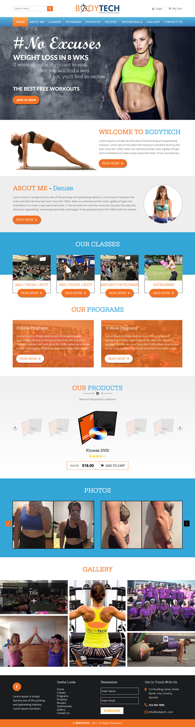 Web Design by rightway for Bodytech (aust) Pty ltd  | Design #14734409