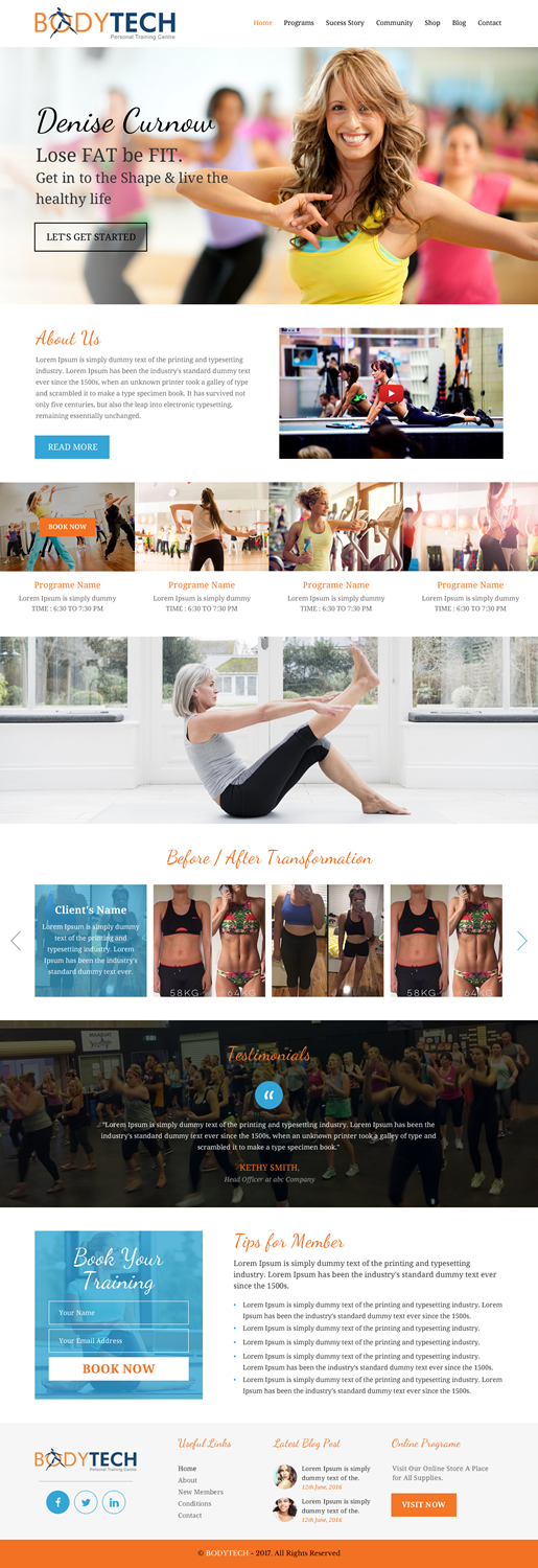 Web-Design von rightway für Bodytech (aust) Pty ltd  | Design #14734410