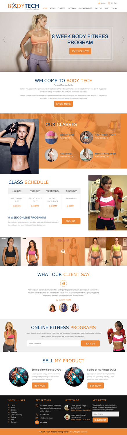 Web Design by rightway for Bodytech (aust) Pty ltd  | Design #14734411