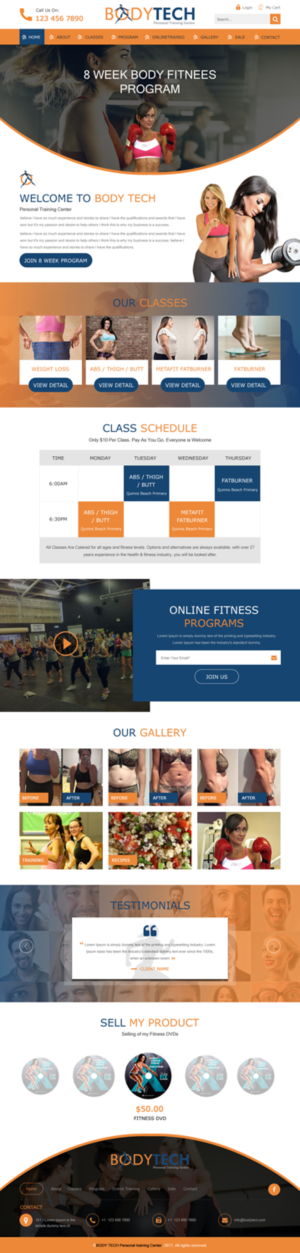 Diseño Web por rightway para Bodytech (aust) Pty ltd  | Diseño: #14734414