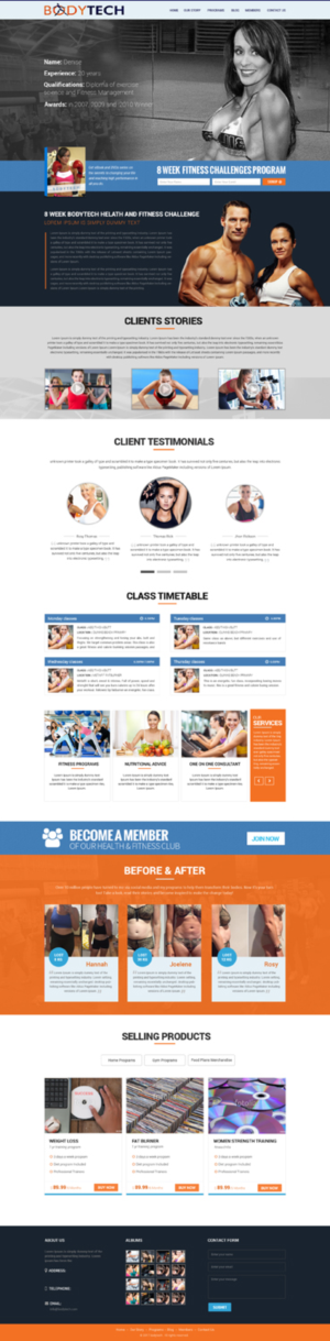 Web Design by Dream Logo Design for Bodytech (aust) Pty ltd  | Design: #14915620