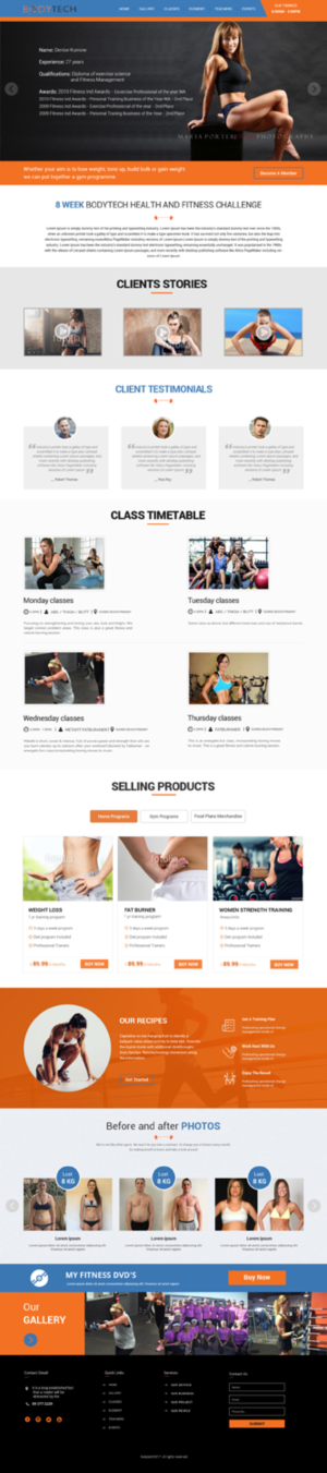 Web Design by Dream Logo Design for Bodytech (aust) Pty ltd  | Design: #14915621