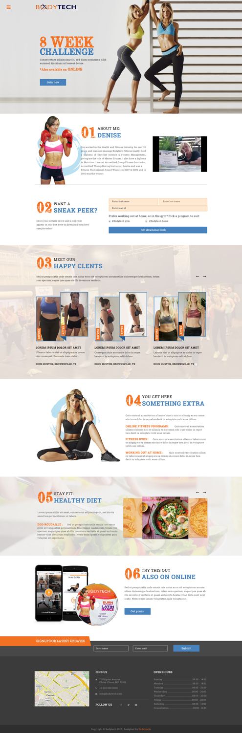 Web Design by Da Miracle for Bodytech (aust) Pty ltd  | Design #14806341