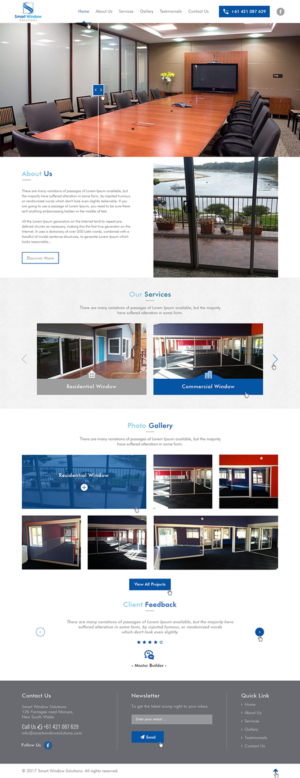 Local Window maufacturing business needs web page | Diseño Web por Ved Web Services