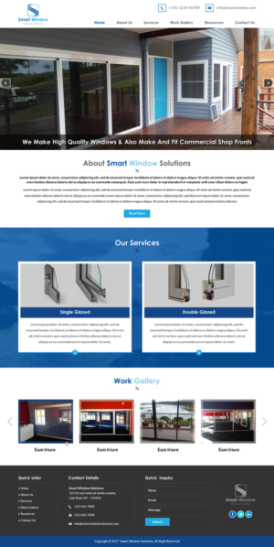Local Window maufacturing business needs web page | Web-Design von Creative Design