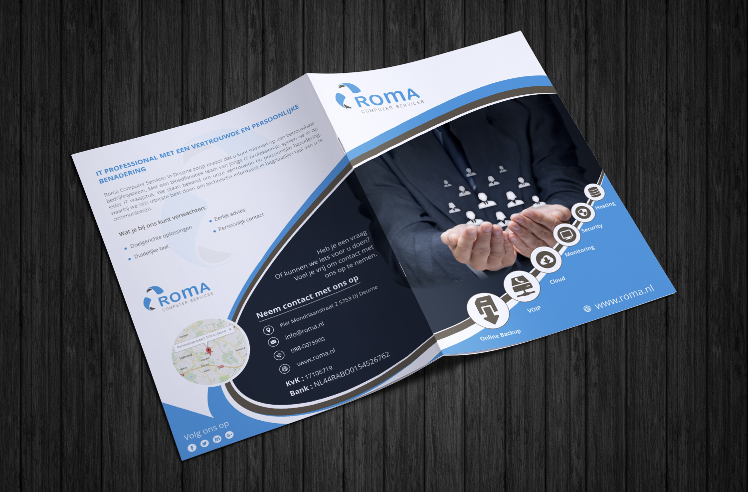 Flyer Design by ecorokerz for ROMA Computer Services B.V. | Design #14731401