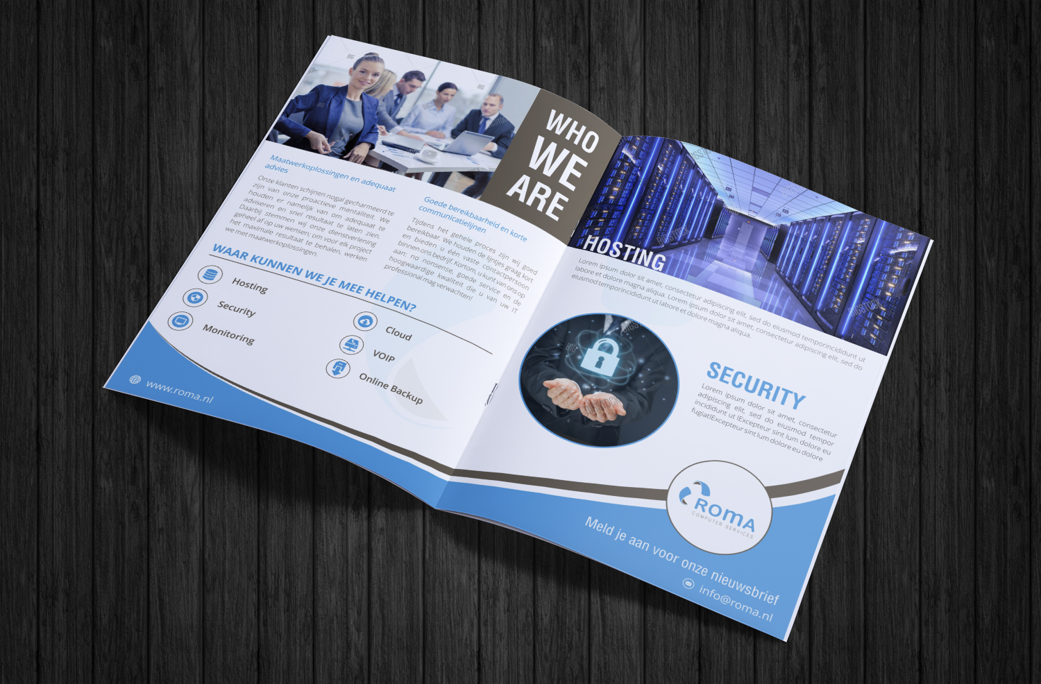 Flyer Design by ecorokerz for ROMA Computer Services B.V. | Design #14731402