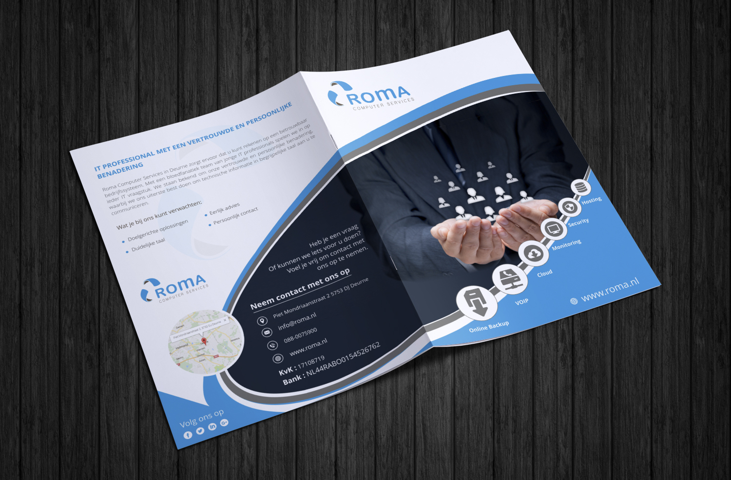 Flyer Design by ecorokerz for ROMA Computer Services B.V. | Design #14744636