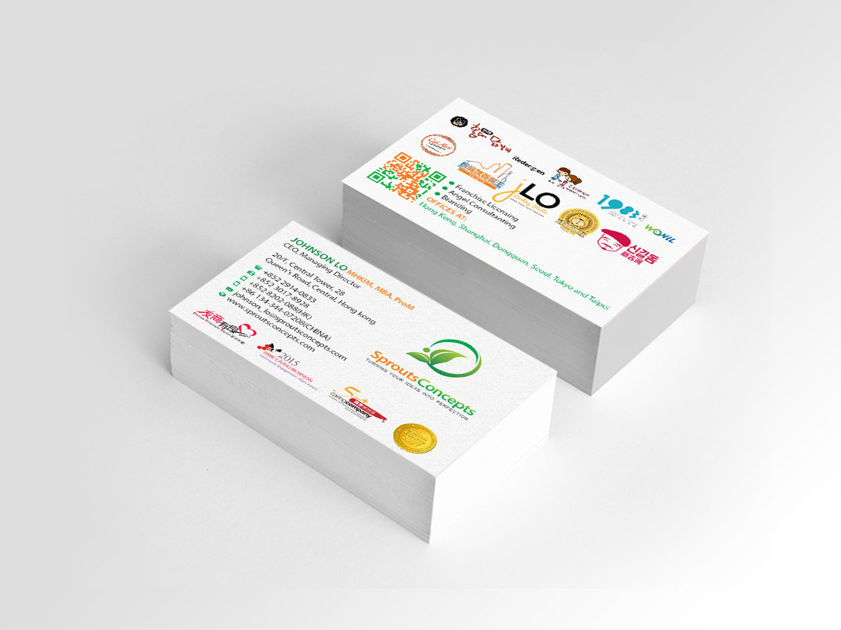 Visitenkarten-Design von Creations Box 2015 für Sprouts Concepts International Company Limited | Design #14763380