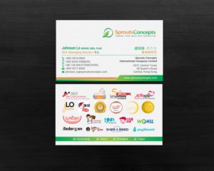 Business Card Design by chandrayaan.creative for Sprouts Concepts International Company Limited | Design: #14762906
