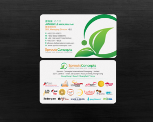 Business Card Design by chandrayaan.creative for Sprouts Concepts International Company Limited | Design: #14762930