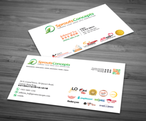 Visitenkarten-Design von Graphic Flame für Sprouts Concepts International Company Limited | Design: #14735256