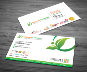 Visitenkarten-Design von Graphic Flame für Sprouts Concepts International Company Limited | Design: #14735258