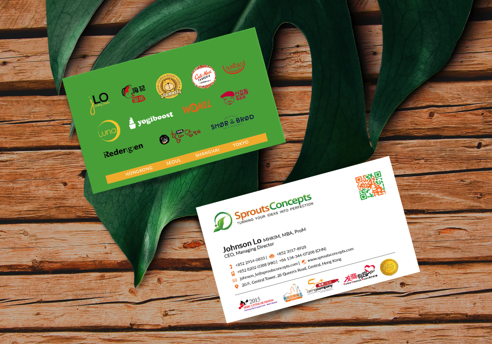 Visitenkarten-Design von Sarah Mathews für Sprouts Concepts International Company Limited | Design #14719456