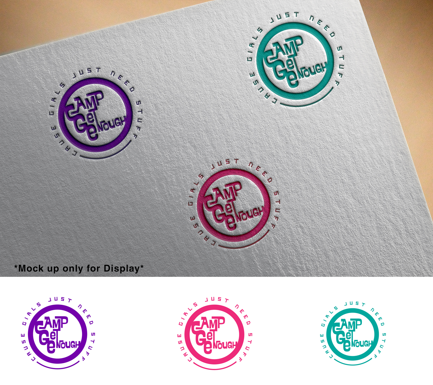Logo Design by sonym for camp get enough | Design: #14765089