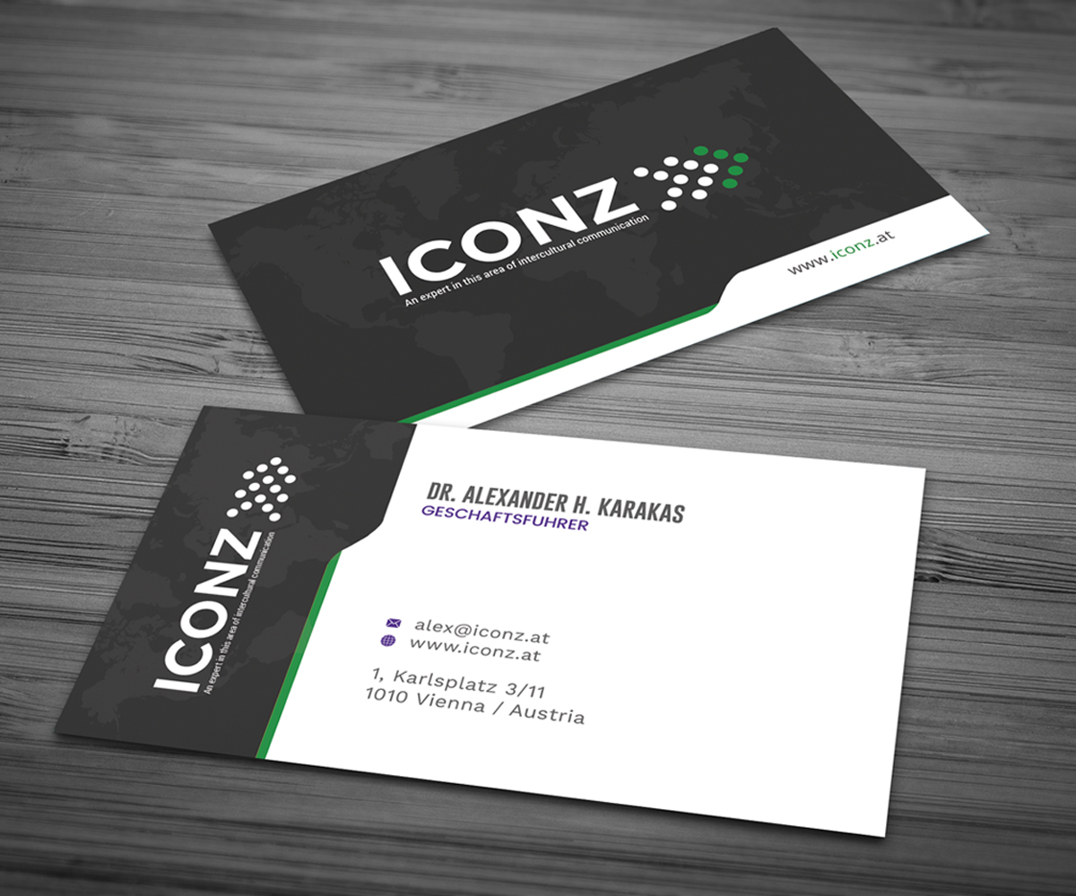 Business Card Design by Graphic Flame for iconz communications | Design #14734913