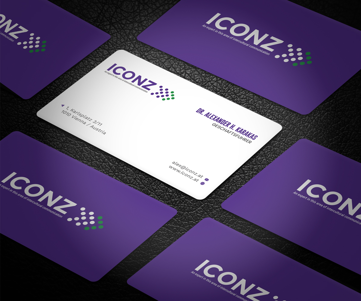 Business Card Design by Graphic Flame for iconz communications | Design #14734915
