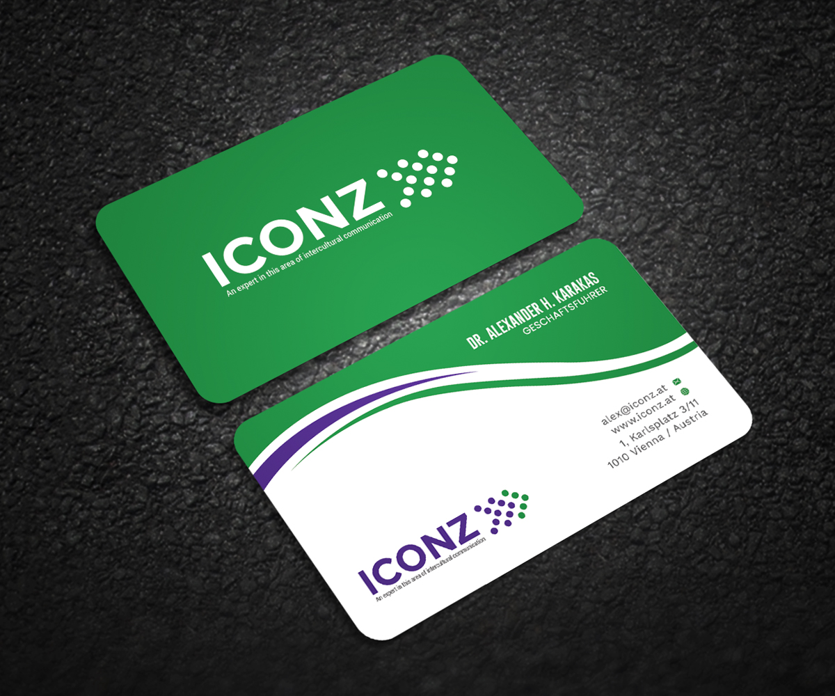 Business Card Design by Graphic Flame for iconz communications | Design #14734932