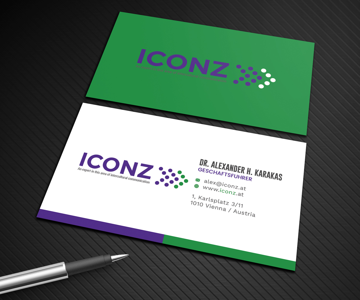 Business Card Design by Graphic Flame for iconz communications | Design #14734933