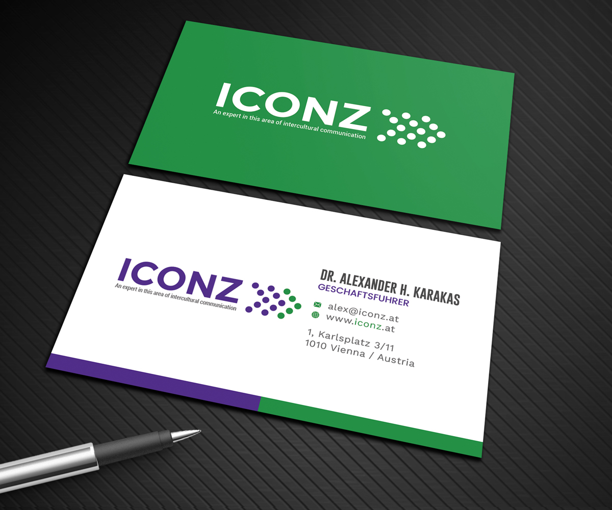 Business Card Design by Graphic Flame for iconz communications | Design #14734935